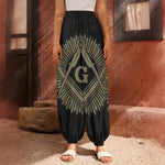 Masonic Freemasonry Print Harem Pants