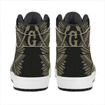 Masonic Freemasonry Print High Top Leather Sneakers
