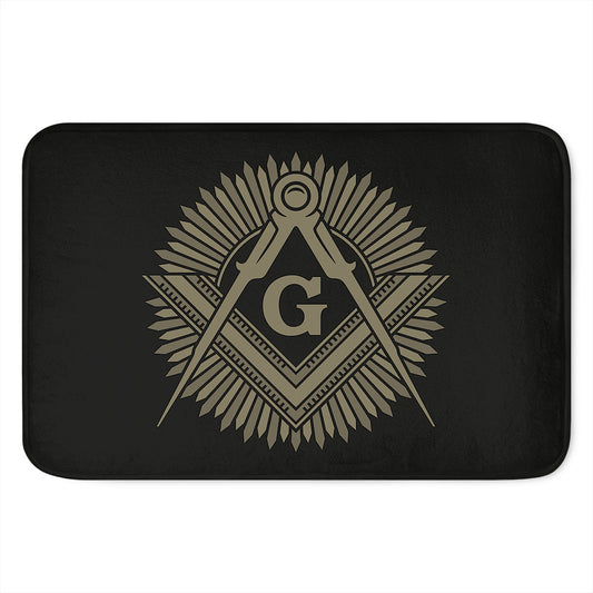 Masonic Freemasonry Print Indoor Door Mat