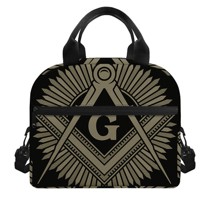 Masonic Freemasonry Print Insulated Lunch Bag