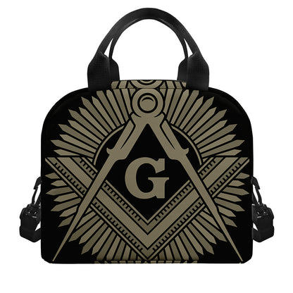 Masonic Freemasonry Print Insulated Lunch Bag
