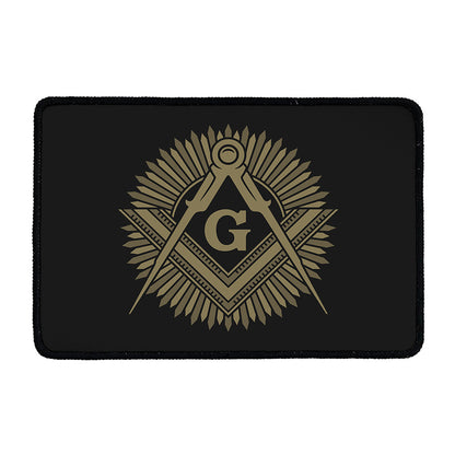 Masonic Freemasonry Print Kitchen Mat