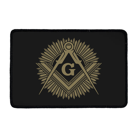 Masonic Freemasonry Print Kitchen Mat