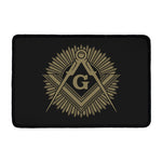 Masonic Freemasonry Print Kitchen Mat