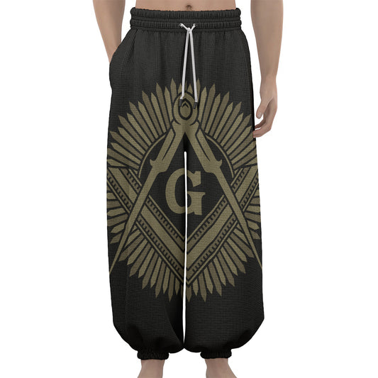 Masonic Freemasonry Print Lantern Pants
