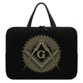 Masonic Freemasonry Print Laptop Sleeve With Handle