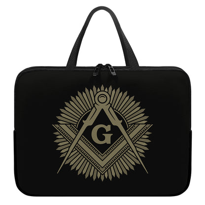 Masonic Freemasonry Print Laptop Sleeve With Handle