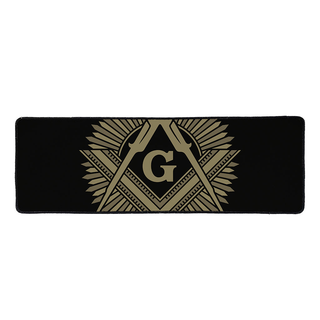 Masonic Freemasonry Print Long Kitchen Mat