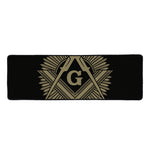 Masonic Freemasonry Print Long Kitchen Mat