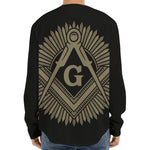 Masonic Freemasonry Print Long Sleeve Baseball Jersey