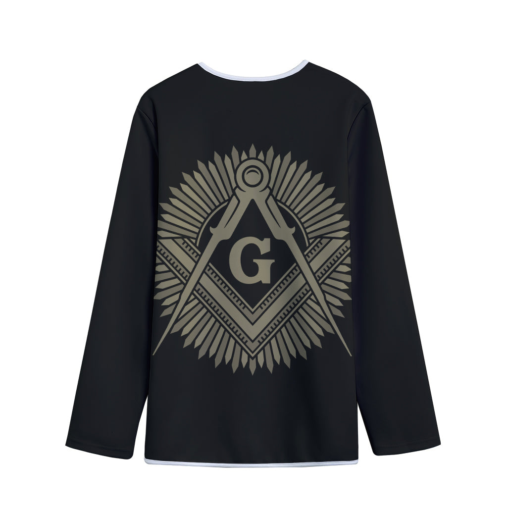 Masonic Freemasonry Print Long Sleeve Short Coat