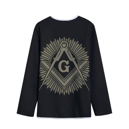 Masonic Freemasonry Print Long Sleeve Short Coat