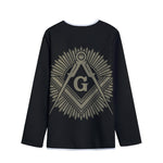 Masonic Freemasonry Print Long Sleeve Short Coat