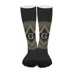 Masonic Freemasonry Print Long Socks