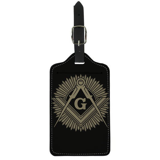 Masonic Freemasonry Print Luggage Tag