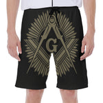 Masonic Freemasonry Print Men's Beach Shorts