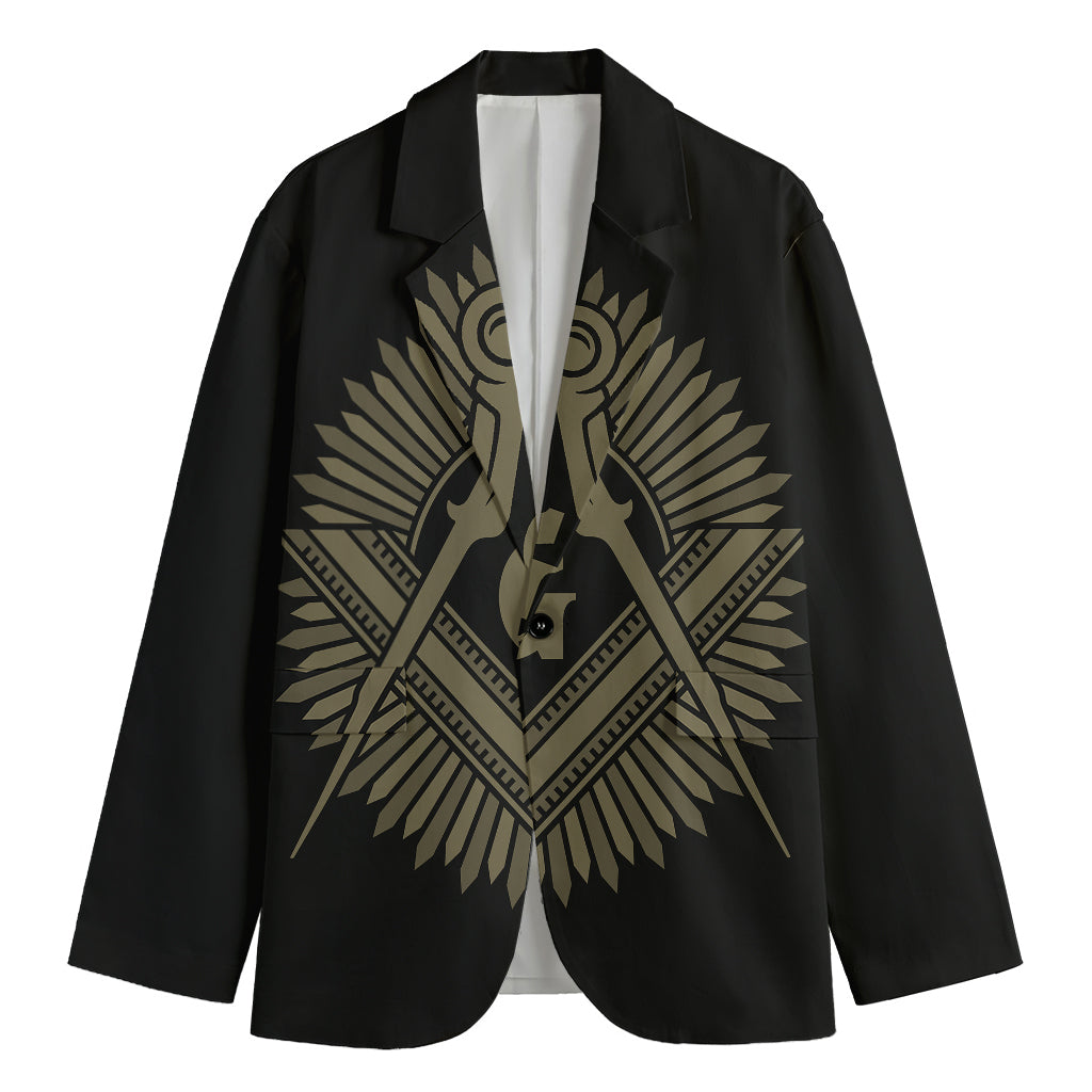 Masonic Freemasonry Print Men's Blazer