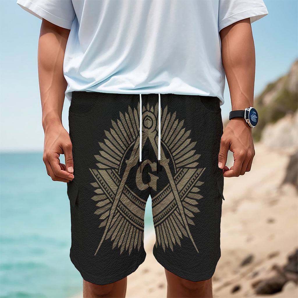 Masonic Freemasonry Print Men's Cargo Shorts