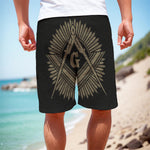 Masonic Freemasonry Print Men's Cargo Shorts