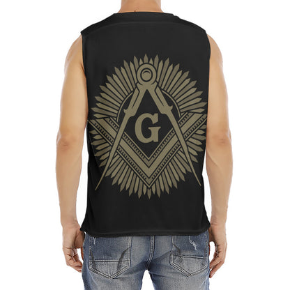 Masonic Freemasonry Print Men's Fitness Tank Top