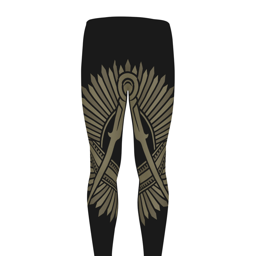 Masonic Freemasonry Print Men's leggings
