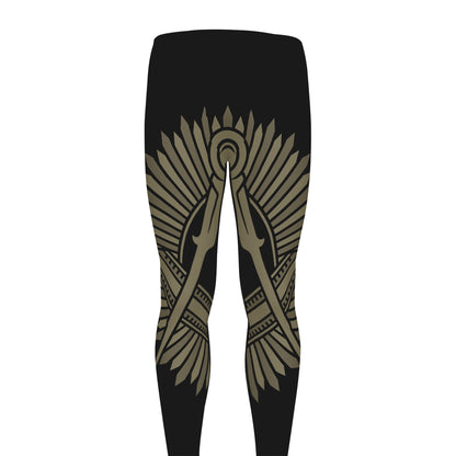 Masonic Freemasonry Print Men's leggings