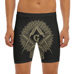 Masonic Freemasonry Print Men's Long Boxer Briefs