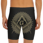 Masonic Freemasonry Print Men's Long Boxer Briefs