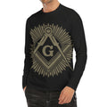 Masonic Freemasonry Print Men's Long Sleeve Rash Guard