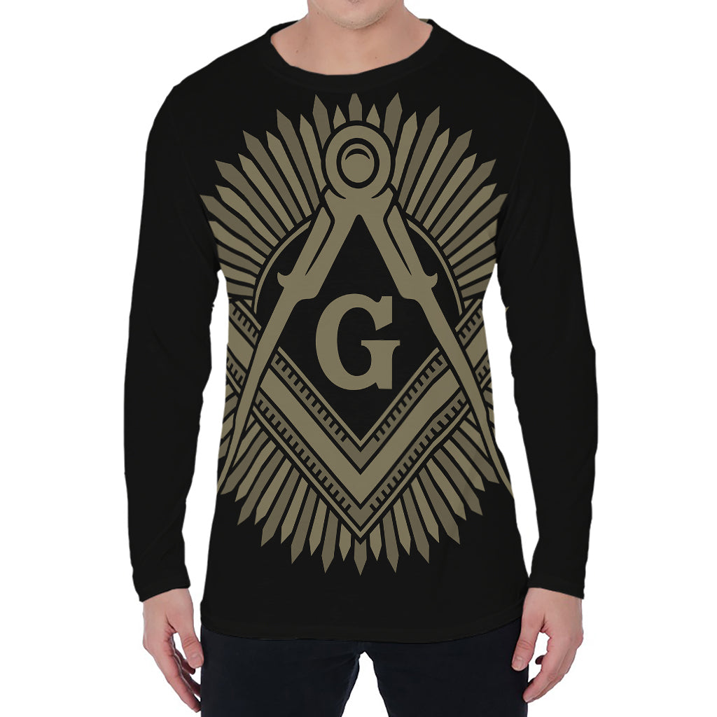 Masonic Freemasonry Print Men's Long Sleeve T-Shirt