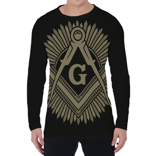 Masonic Freemasonry Print Men's Long Sleeve T-Shirt