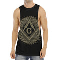 Masonic Freemasonry Print Men's Muscle Tank Top
