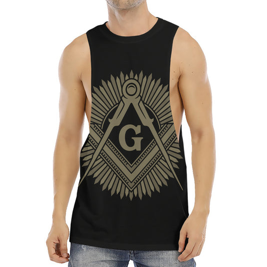 Masonic Freemasonry Print Men's Muscle Tank Top