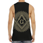 Masonic Freemasonry Print Men's Muscle Tank Top