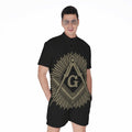 Masonic Freemasonry Print Men's Romper