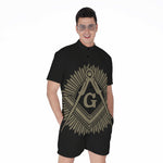 Masonic Freemasonry Print Men's Rompers