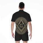 Masonic Freemasonry Print Men's Rompers