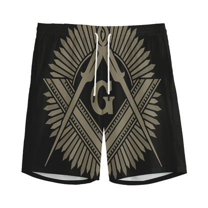 Masonic Freemasonry Print Men's Sports Shorts