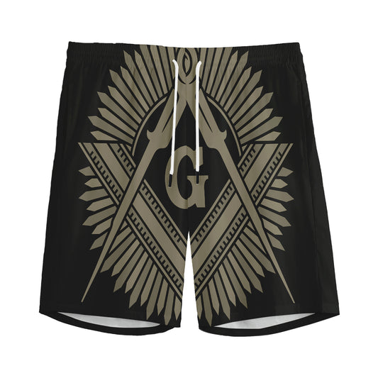 Masonic Freemasonry Print Men's Sports Shorts