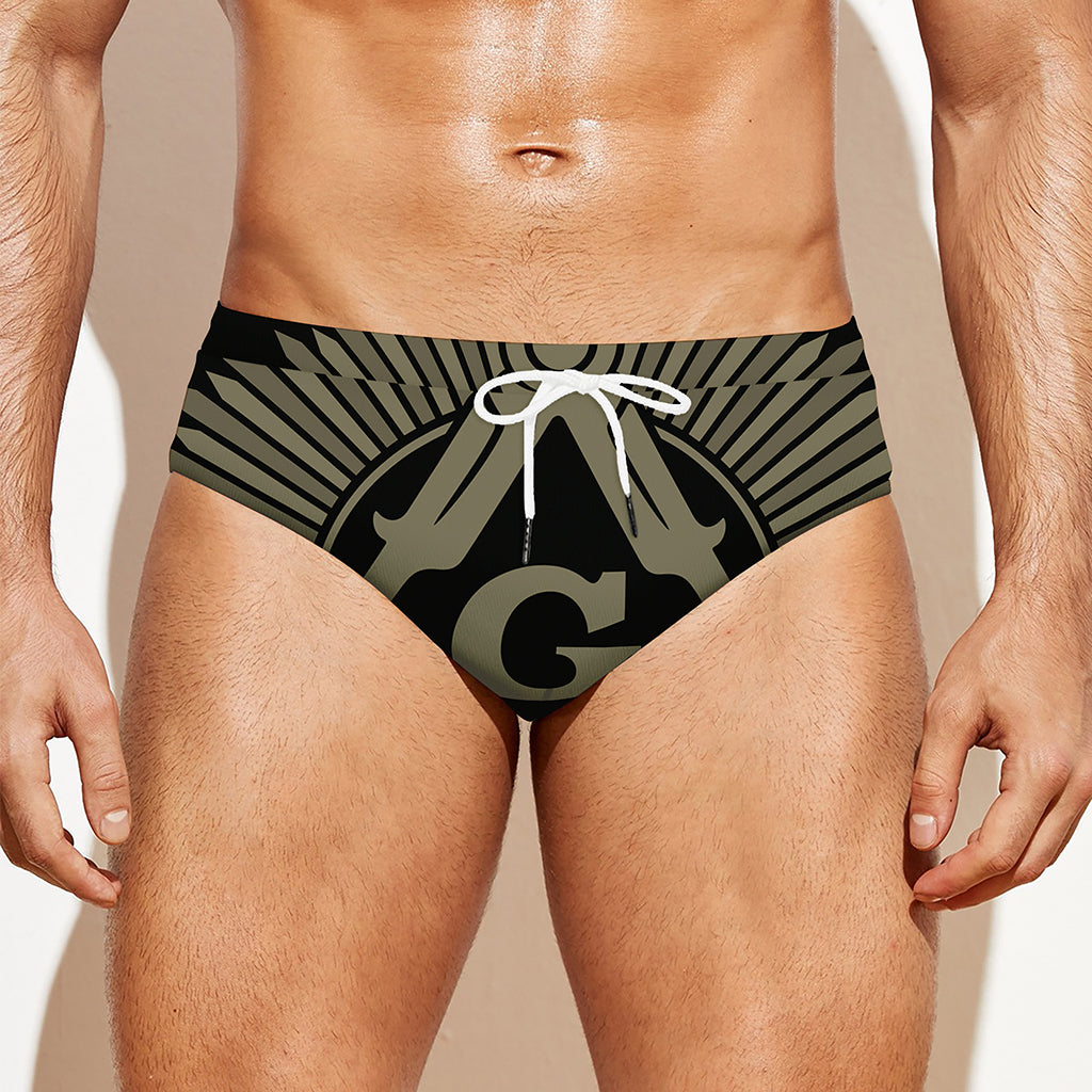 Masonic Freemasonry Print Men's Swim Briefs