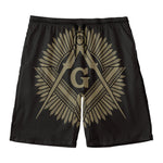 Masonic Freemasonry Print Men's Swim Trunks