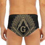 Masonic Freemasonry Print Men's Triangle Swim Briefs