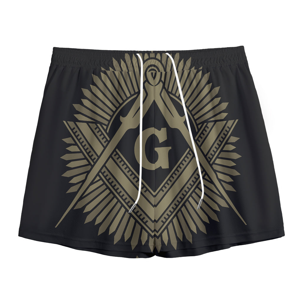 Masonic Freemasonry Print Mesh Shorts