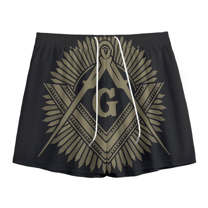 Masonic Freemasonry Print Mesh Shorts