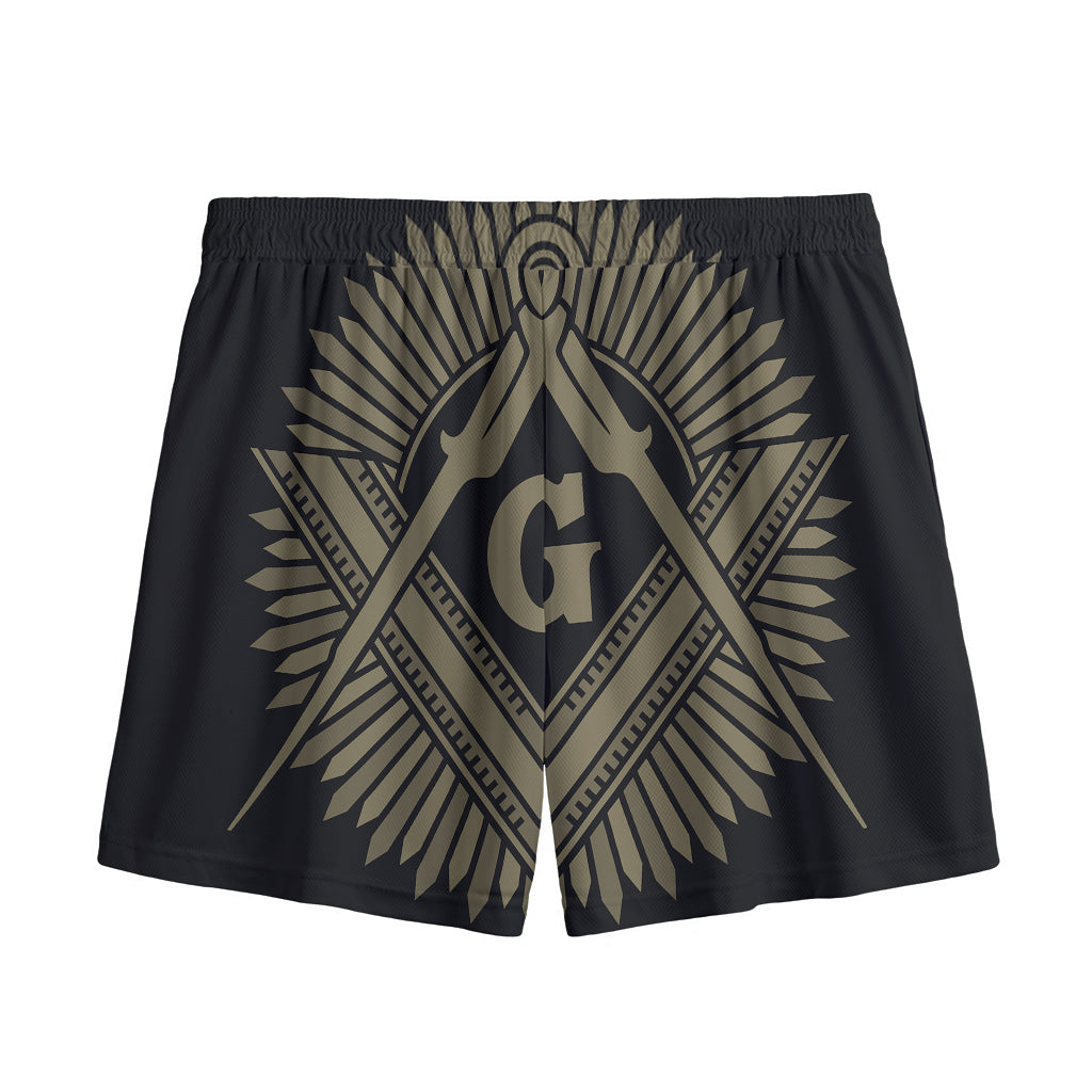 Masonic Freemasonry Print Mesh Shorts