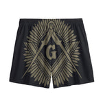 Masonic Freemasonry Print Mesh Shorts
