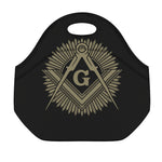 Masonic Freemasonry Print Neoprene Lunch Bag