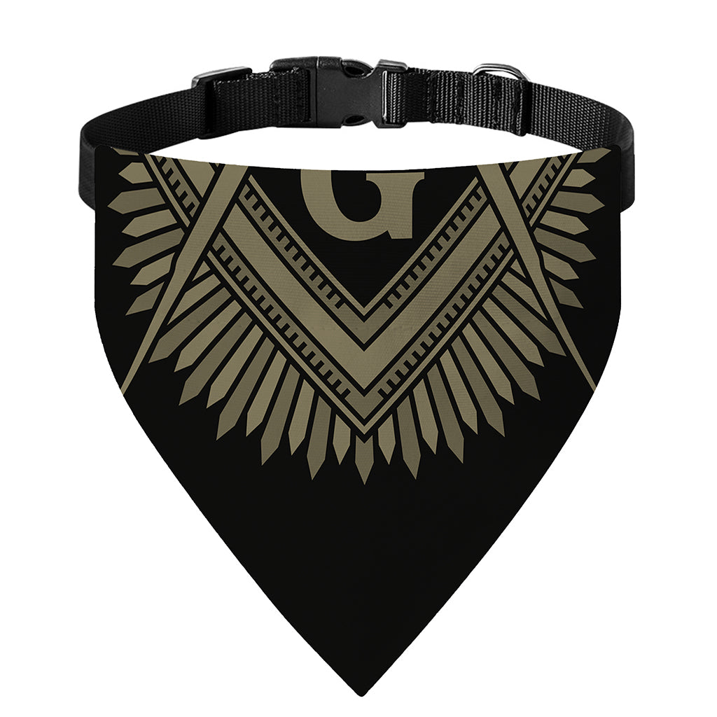Masonic Freemasonry Print Over The Collar Dog Bandana