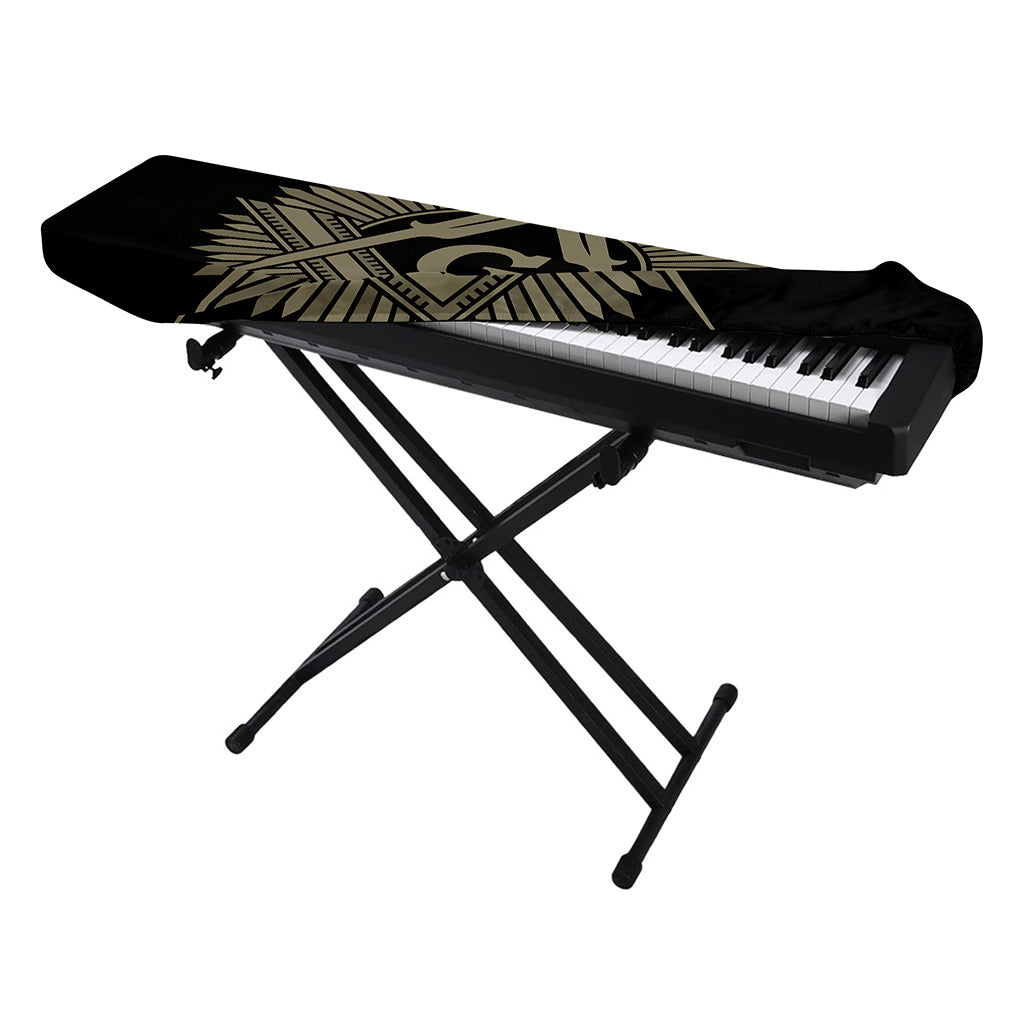 Masonic Freemasonry Print Piano Keyboard Cover