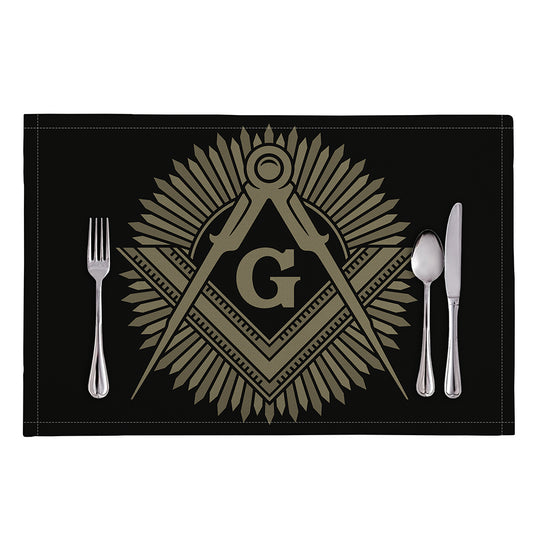 Masonic Freemasonry Print Placemat